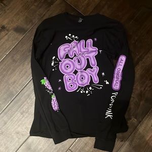 FALL OUT BOY pop rocks long sleeve black MANIA shirt